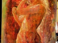 Akt 8 Obraz olejny namalowany na płótnie,format 100x70 cm ,autor Tadeusz Małecki ,cena do ustalenia