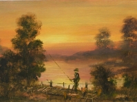 1.Obraz olejny namalowany na płótnie ,format 60x30