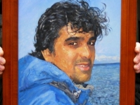 Portret namalowany na zamówienie ze zdjęcia,format 50x40 cm