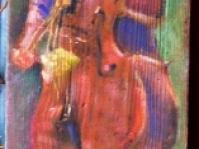 Deska,120x35 cm ,obraz olejny,autor Ted Małecki,w kolekcji prywatnej